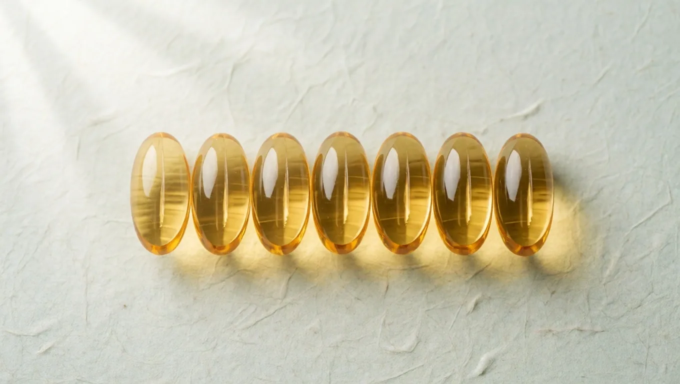 Capsules arranged on chalk paper